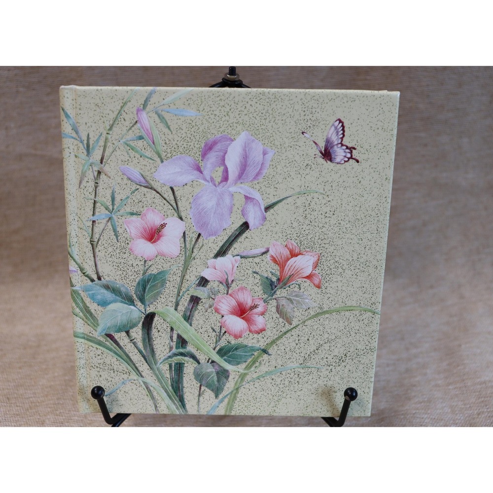 Hallmark Hard Cover Journal w/ Quote from Emily Bronte MadeUSA Flowers Butterfly